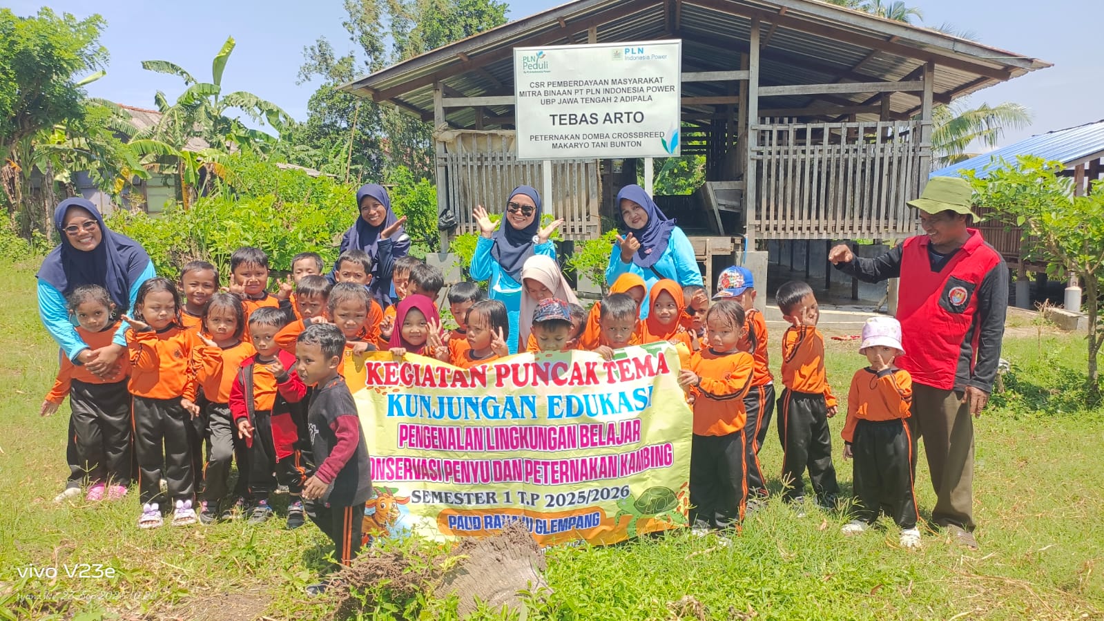Kunjungan Edukasi PAUD Rahayu Glempang ke Peternakan Domba Makaryo Tani
